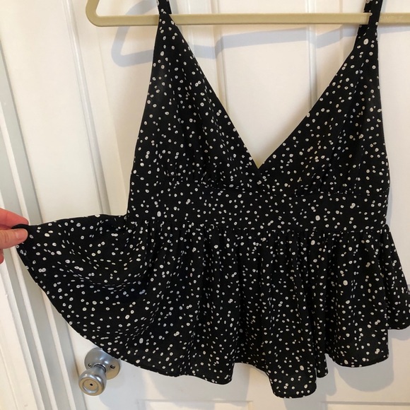 Leith v neck peplum spaghetti strap top - Picture 8 of 11